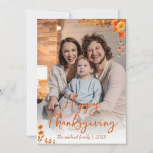 Cartes Pour Fêtes Annuelles arbres d'automne joyeux thanksgiving Photo de fa