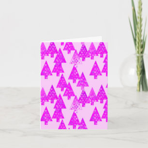 Cartes Pour Fêtes Annuelles Arbres de Noël à fleurs modernes - orchidée