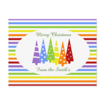Arbres de Noël Arc-en-Ciel Personnalisés Bande Fêt