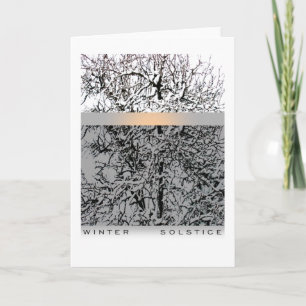 Cartes Pour Fêtes Annuelles Arbres de solstice d'hiver