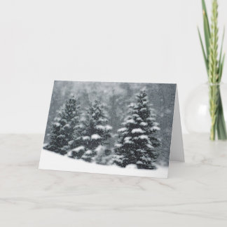 Cartes Pour Fêtes Annuelles Arbres d'hiver