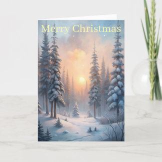 Cartes Pour Fêtes Annuelles Arbres d'hiver