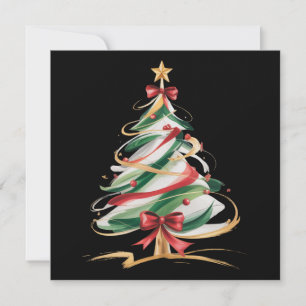 Cartes Pour Fêtes Annuelles Arbres gais et lumineux Noël Fêtes Hiver 
