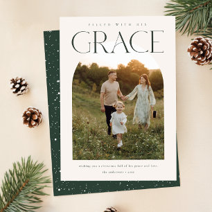 Cartes Pour Fêtes Annuelles Arc chrétien moderne Photo Noël