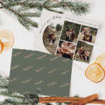 Cartes Pour Fêtes Annuelles Arc De Boho Moderne Joie Verte En Toutes Choses 5<br><div class="desc">Célébrez la joie de la saison avec ce boho arch moderne joie verte dans toutes les choses 5 carte de vacances photo. Le script unique et chic éditable crée une touche de charme et d'individualité. Son design simple et élégant, noir et blanc, avec son cadre d'arche bohème classique, évoque une...</div>