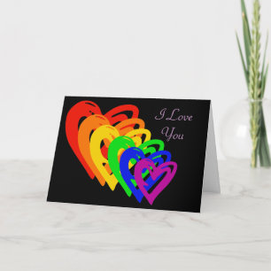 Cartes Pour Fêtes Annuelles arc-en-ciel
