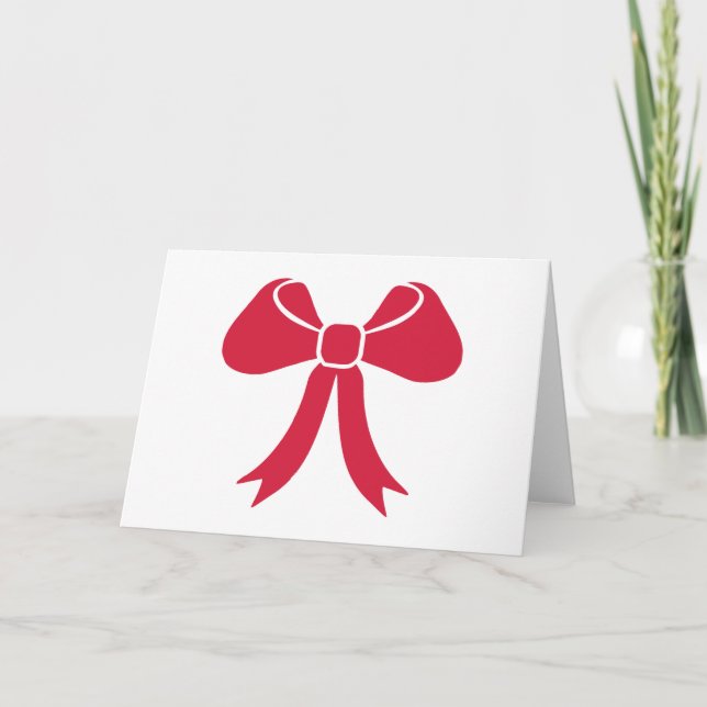 Cartes Pour Fêtes Annuelles Arc rouge (Devant)