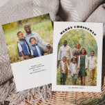 Cartes Pour Fêtes Annuelles Arch Photo Christmas Appartement de vacances<br><div class="desc">Cette carte de vacances appartement de Noël en arche est parfaite pour une fête religieuse. Le design comporte une police élégante pour agrémenter votre événement.</div>