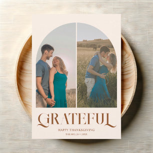 Cartes Pour Fêtes Annuelles Arch Photo Fantaisie Vintage Thanksgiving