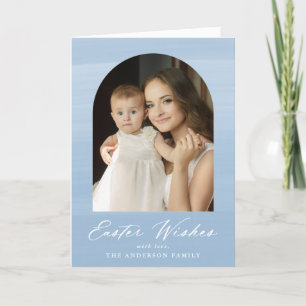 Cartes Pour Fêtes Annuelles Arche Aquarelle Bleue 2 Photo Souhaits Pâques