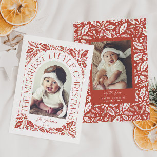 Cartes Pour Fêtes Annuelles Arche de Noël la plus joyeuse aux fruits rouges