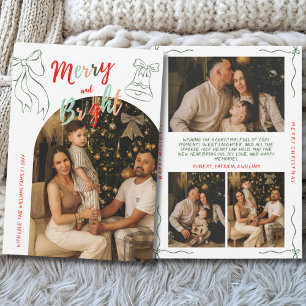 Cartes Pour Fêtes Annuelles Arche de Noël photo dessinée à la main joyeuse et