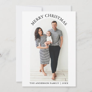 Cartes Pour Fêtes Annuelles Arche photo minimaliste moderne Joyeux Noël