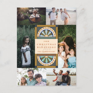 Cartes Pour Fêtes Annuelles Arches florales Noël Multi Photo