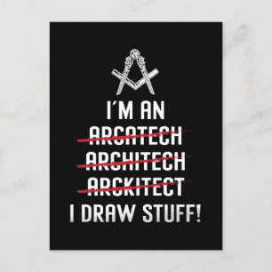 Cartes Pour Fêtes Annuelles Architecte Je suis un I Draw Stuff Job Architectur