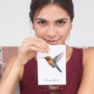 Cartes Pour Fêtes Annuelles Arcs-en-ciel : L'art des colibris, personnalisé