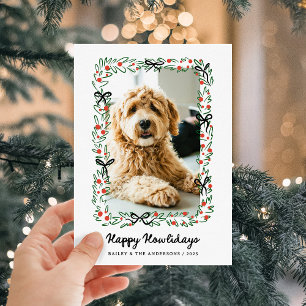 Cartes Pour Fêtes Annuelles Arcs Fantaisistes   Joyeux Howlidays de la part du