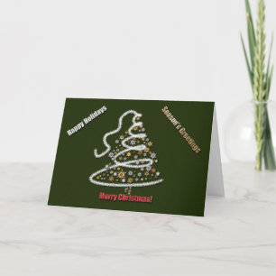 Cartes Pour Fêtes Annuelles Argent Et Or