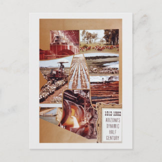 Cartes Pour Fêtes Annuelles Arizona Paysage du désert agricole du milieu du si
