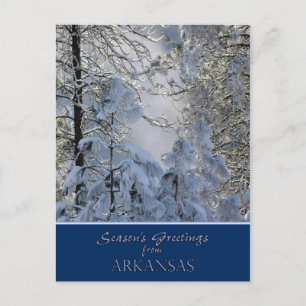 Cartes Pour Fêtes Annuelles Arkansas Christmas Card /state specific post cards