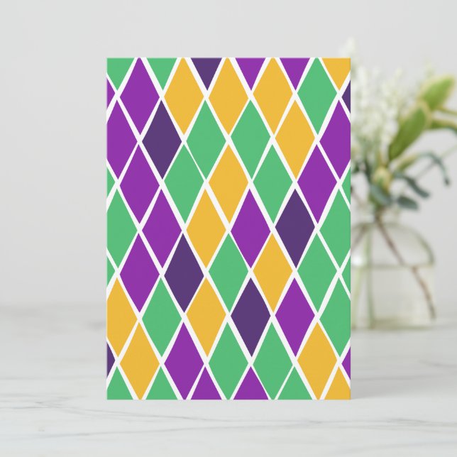 Cartes Pour Fêtes Annuelles Arlequin ivre (Debout devant)