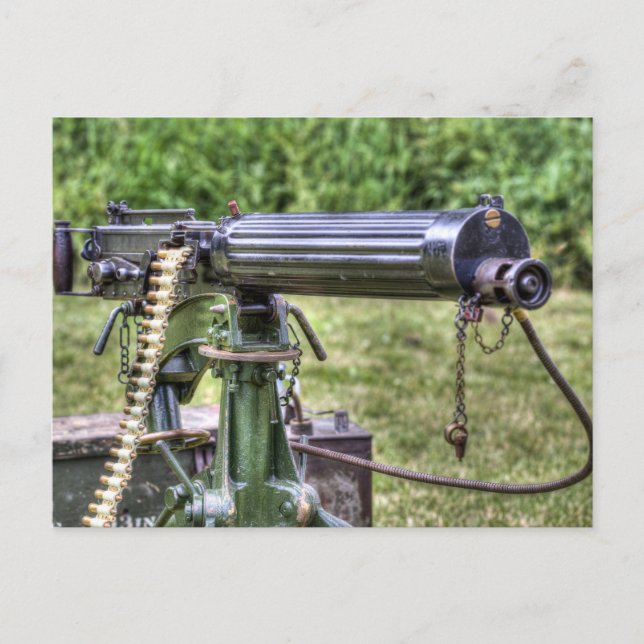 Cartes Pour Fêtes Annuelles Arme-machine Vickers (Devant)
