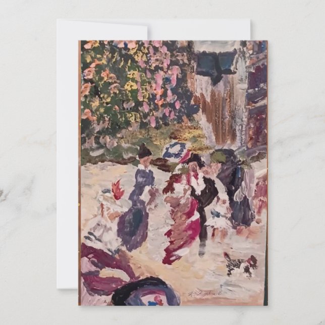 Cartes Pour Fêtes Annuelles armoire à cheval de style renoir (Devant)