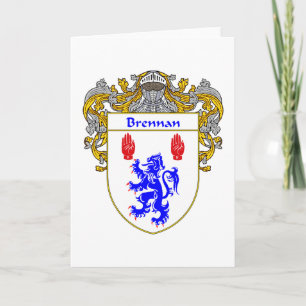 Cartes Pour Fêtes Annuelles Armoiries de Brennan (mannequins)