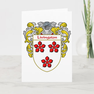 Cartes Pour Fêtes Annuelles Armoiries de Livingston (manteaux)