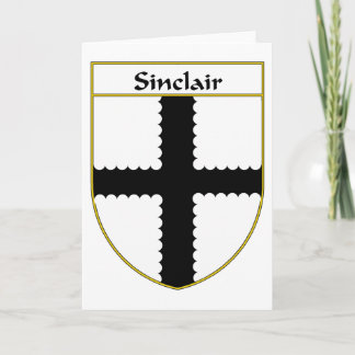 Cartes Pour Fêtes Annuelles Armoiries de Sinclair/crête de famille