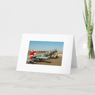 Cartes Pour Fêtes Annuelles Army Santa