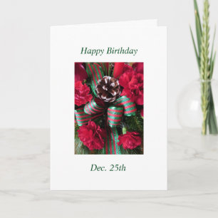 Cartes Pour Fêtes Annuelles Arrangement de Yule-Anniversaire 1