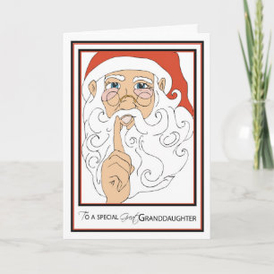 Cartes Pour Fêtes Annuelles Arrière-petite-fille Jolly Old St Nick
