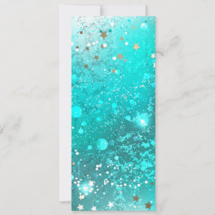 Cartes Pour Fêtes Annuelles Arrière - plan à huile Turquoise de la menthe