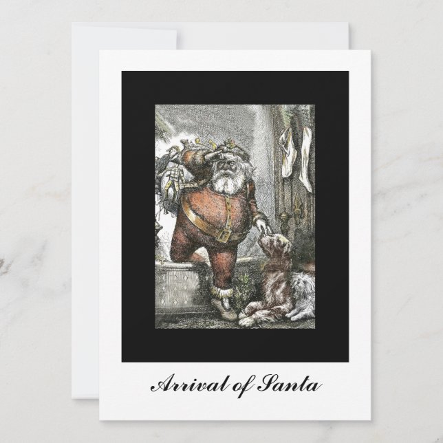 Cartes Pour Fêtes Annuelles Arrival de Saint-Nicholas (Devant)
