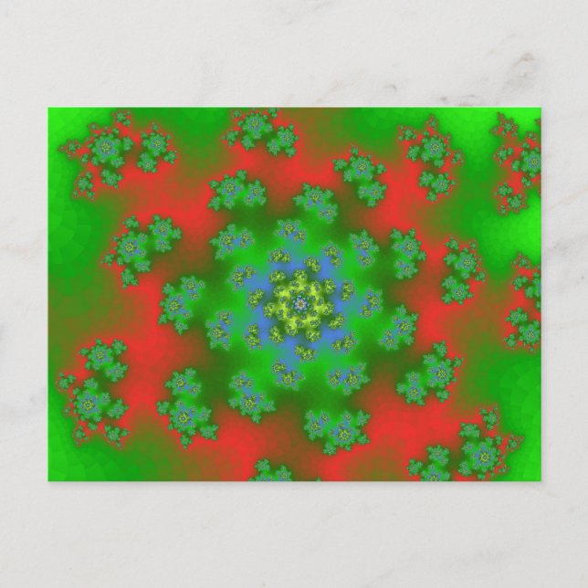 Cartes Pour Fêtes Annuelles Arrosage floral de Noël (Devant)