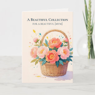 Cartes Pour Fêtes Annuelles Art à broderie filée Fête des Mères Classique Pi