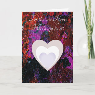 Cartes Pour Fêtes Annuelles Art Abstrait coloré Valentine