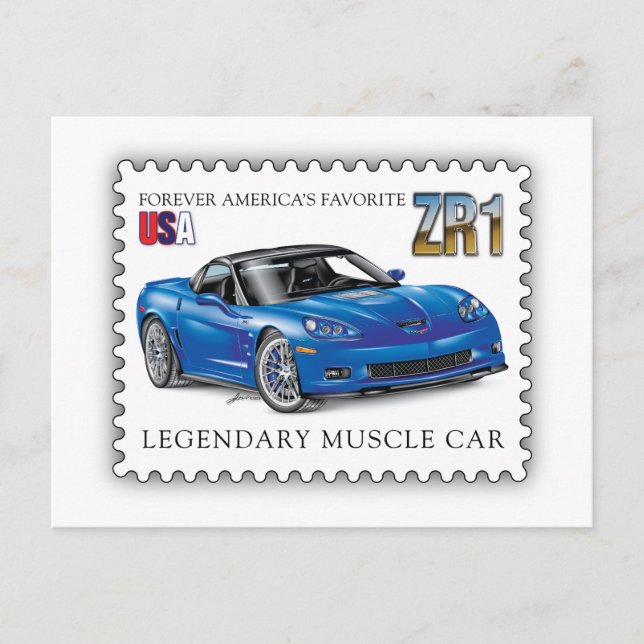 CARTES POUR FÊTES ANNUELLES ART AUTOMOBILE LÉGENDAIRE Z-R-ONE (Devant)