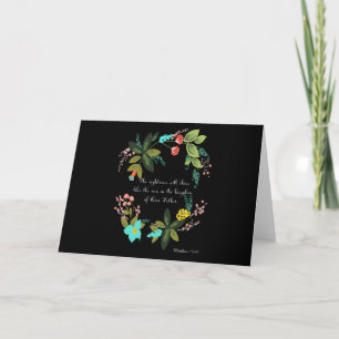 Cartes Pour Fêtes Annuelles Art chrétien de citation - 13h43 de Matthew