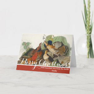 Cartes Pour Fêtes Annuelles Art de la nature de l'oiseau Tétras du Canada Audu