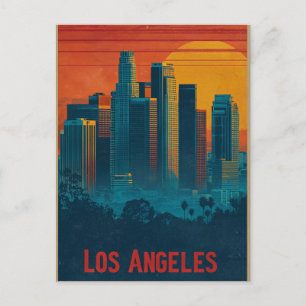 Cartes Pour Fêtes Annuelles Art de l'affiche de voyage rétro du centre-ville d