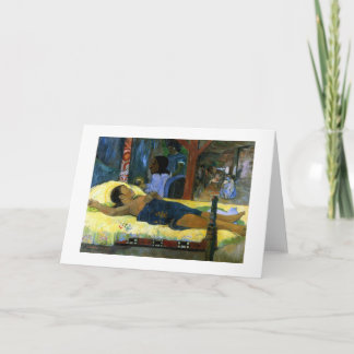Cartes Pour Fêtes Annuelles Art de Paul Gauguin peignant la nativité noire