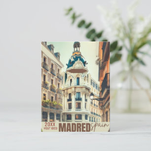 Cartes Pour Fêtes Annuelles Art de voyage à Madrid, Art de voyage en Espagne,