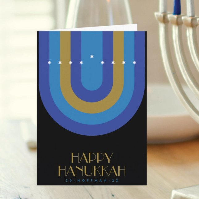 CARTES POUR FÊTES ANNUELLES ART DECO HANOUKKA (Créateur téléchargé)