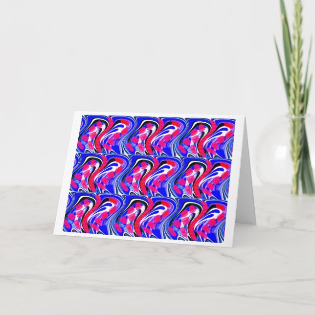 Cartes Pour Fêtes Annuelles Art des cristaux (Devant)