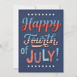Cartes Pour Fêtes Annuelles Art du 4 juillet Célébration patriotique de l'œuvr