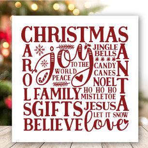 Cartes Pour Fêtes Annuelles Art du métro de Noël   Amusant