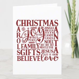 Cartes Pour Fêtes Annuelles Art du métro de Noël  Simple minimaliste amusant