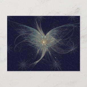 Cartes Pour Fêtes Annuelles Art fractal de l'Ange d'hiver